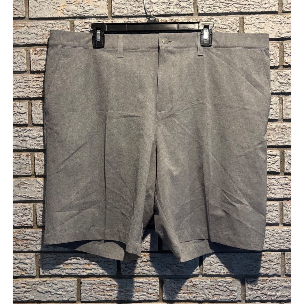 Adidas Mens Heathered Grey Golf Shorts Performance Activewear 44 Inch Waist